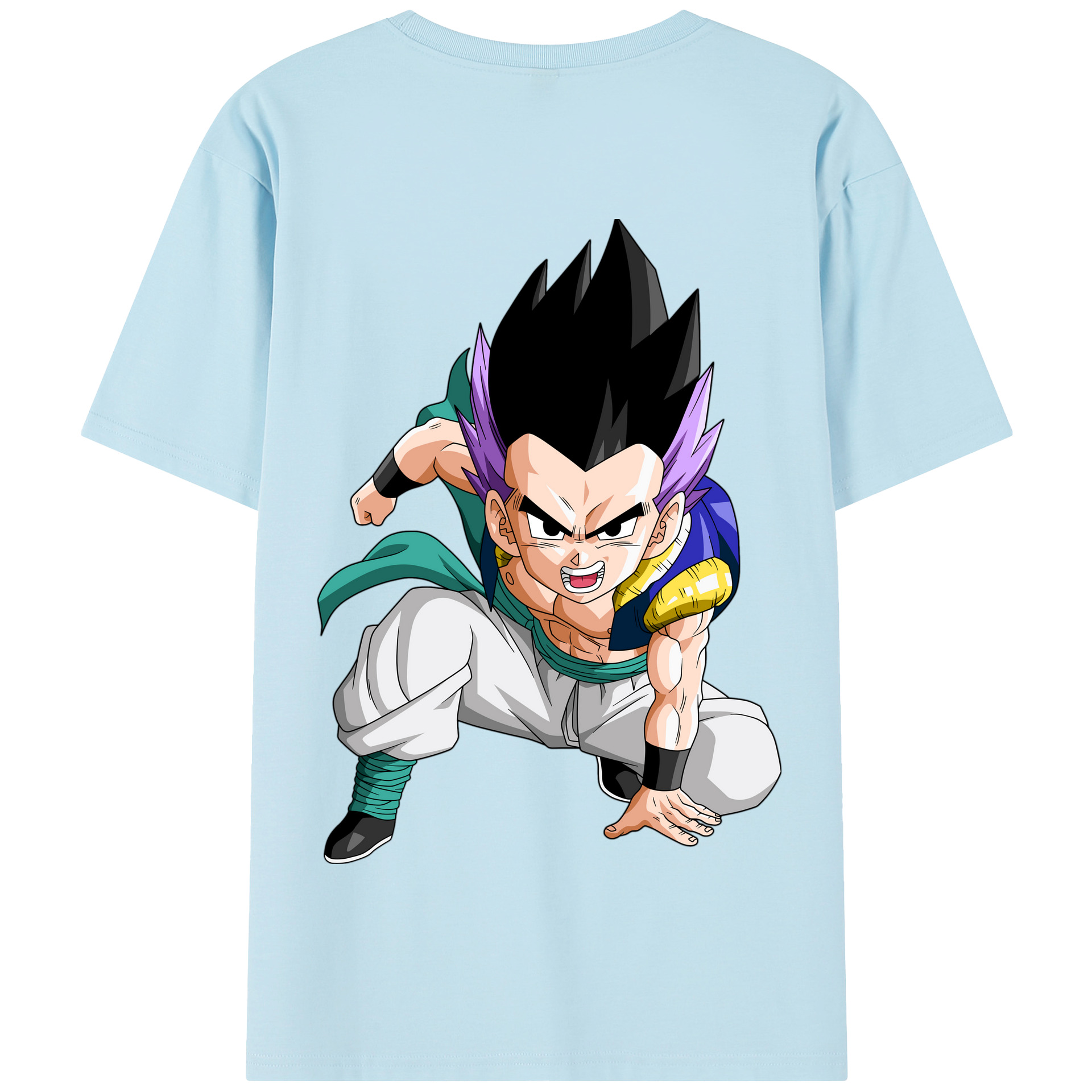 （画像用） ドラゴンボール 孫 悟飯（そんごはん）DRAGON BALL Son Gohan 綿100％半袖Tシャツ（背面プリント）
